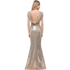 Dresses - Honey Qiao Rose Gold Sequin Gown Dresses - Honey Qiao Rose Gold Sequin Gown